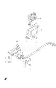 DF 20A drawing PTT Switch Tiller Handle w/Power Tilt