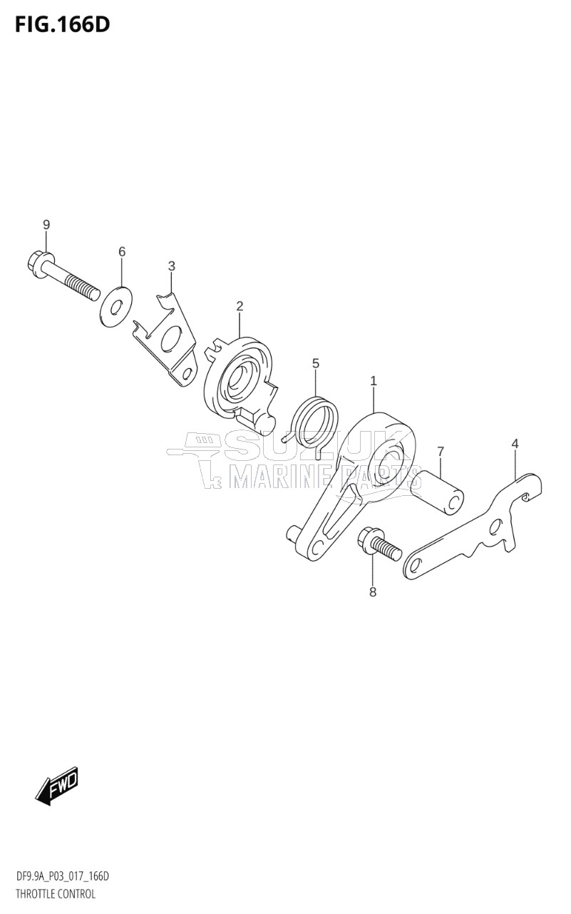 THROTTLE CONTROL (DF9.9AR:P03)