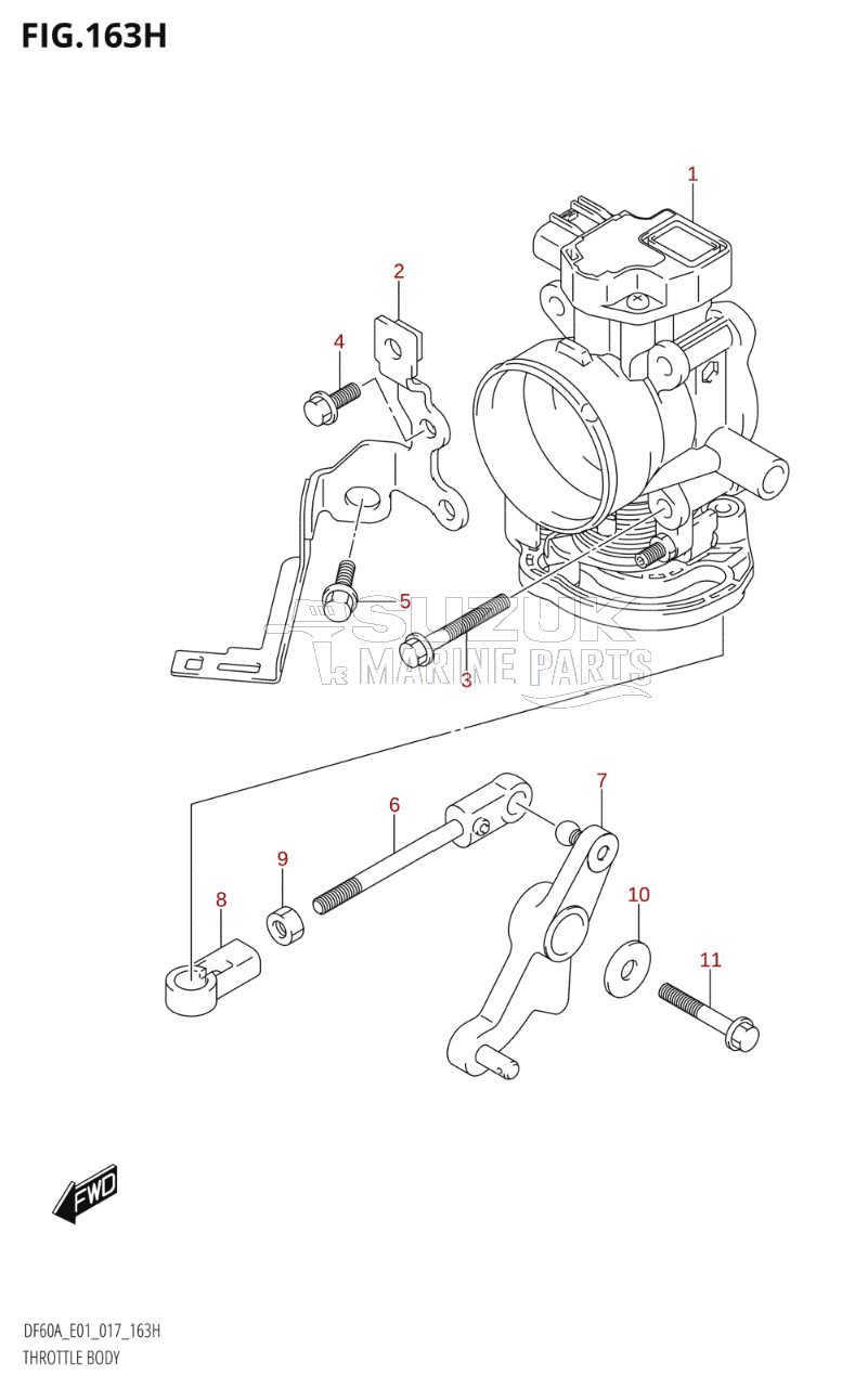 THROTTLE BODY (DF60A:E40)