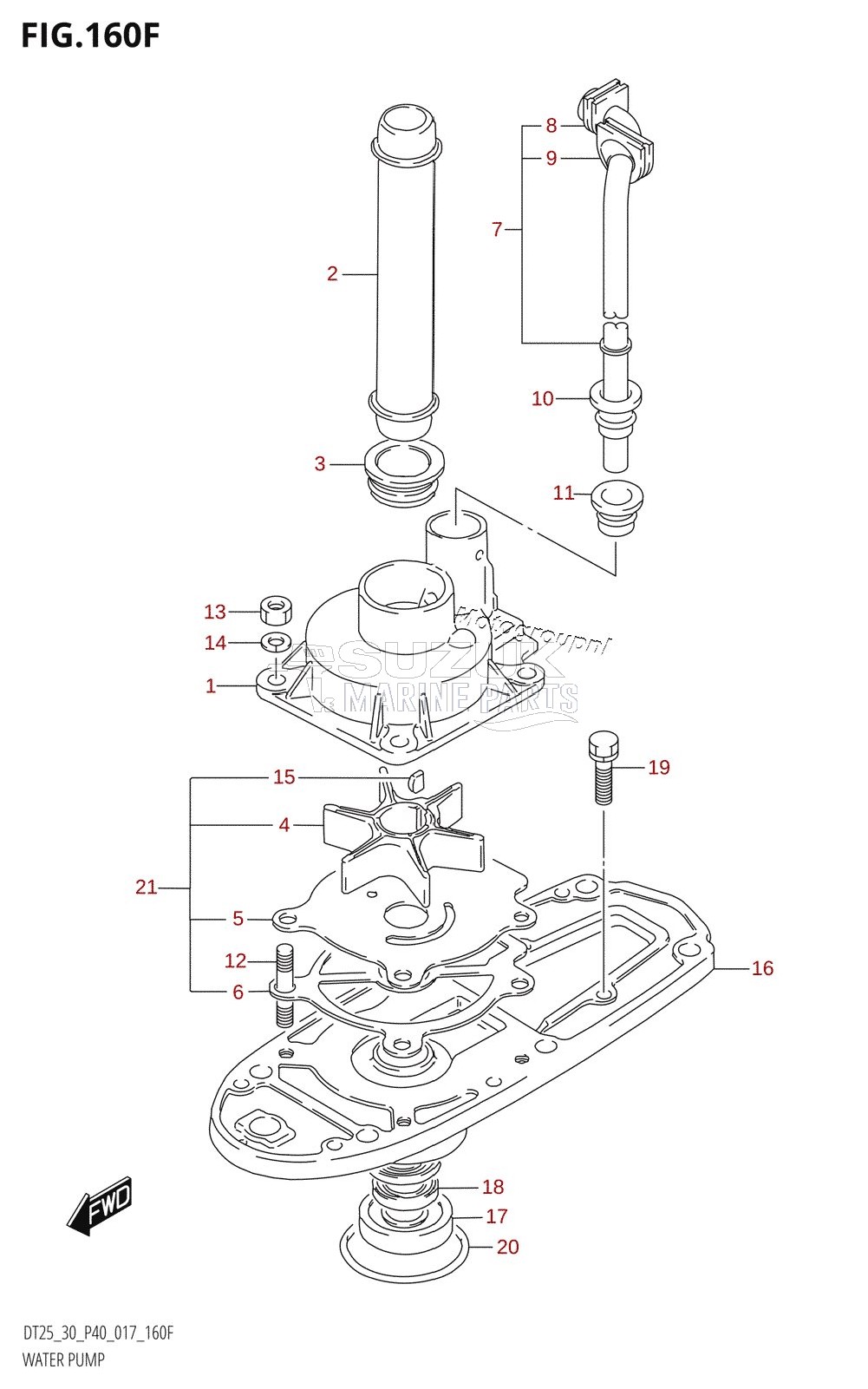 WATER PUMP (DT30R:P40)