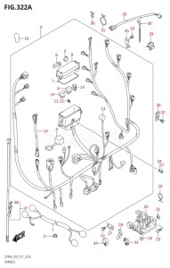 07003F-710001 (2017) 70hp E03-USA (DF70AT) DF70A drawing HARNESS