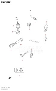 DF25 From 02503F-310001 (E03)  2013 drawing SENSOR /​ SWITCH (DF25Q:E03)