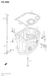 DF115Z From 11502Z-210001 (E01 E40)  2012 drawing OIL PAN