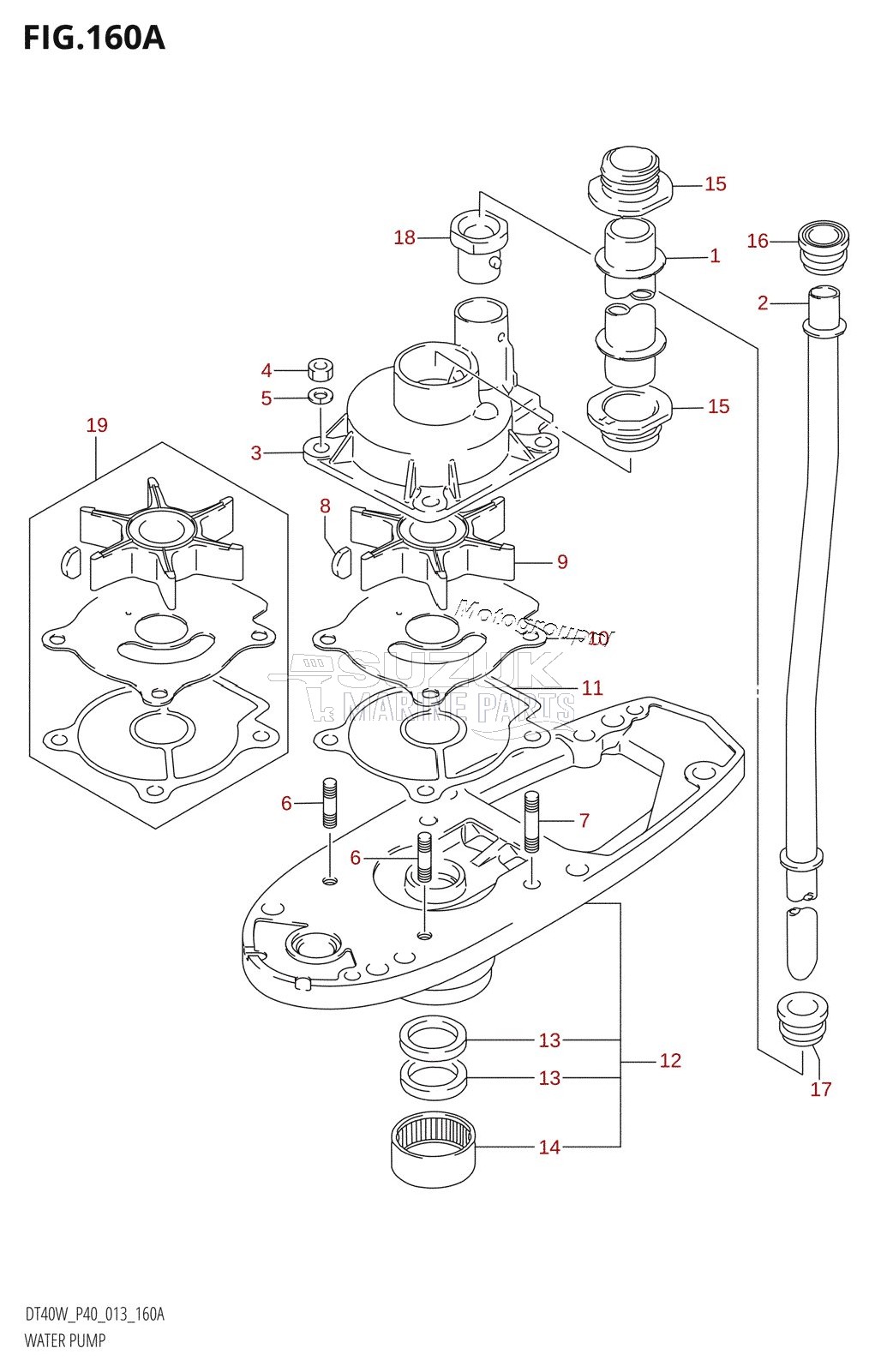 WATER PUMP (DT40W:P40)