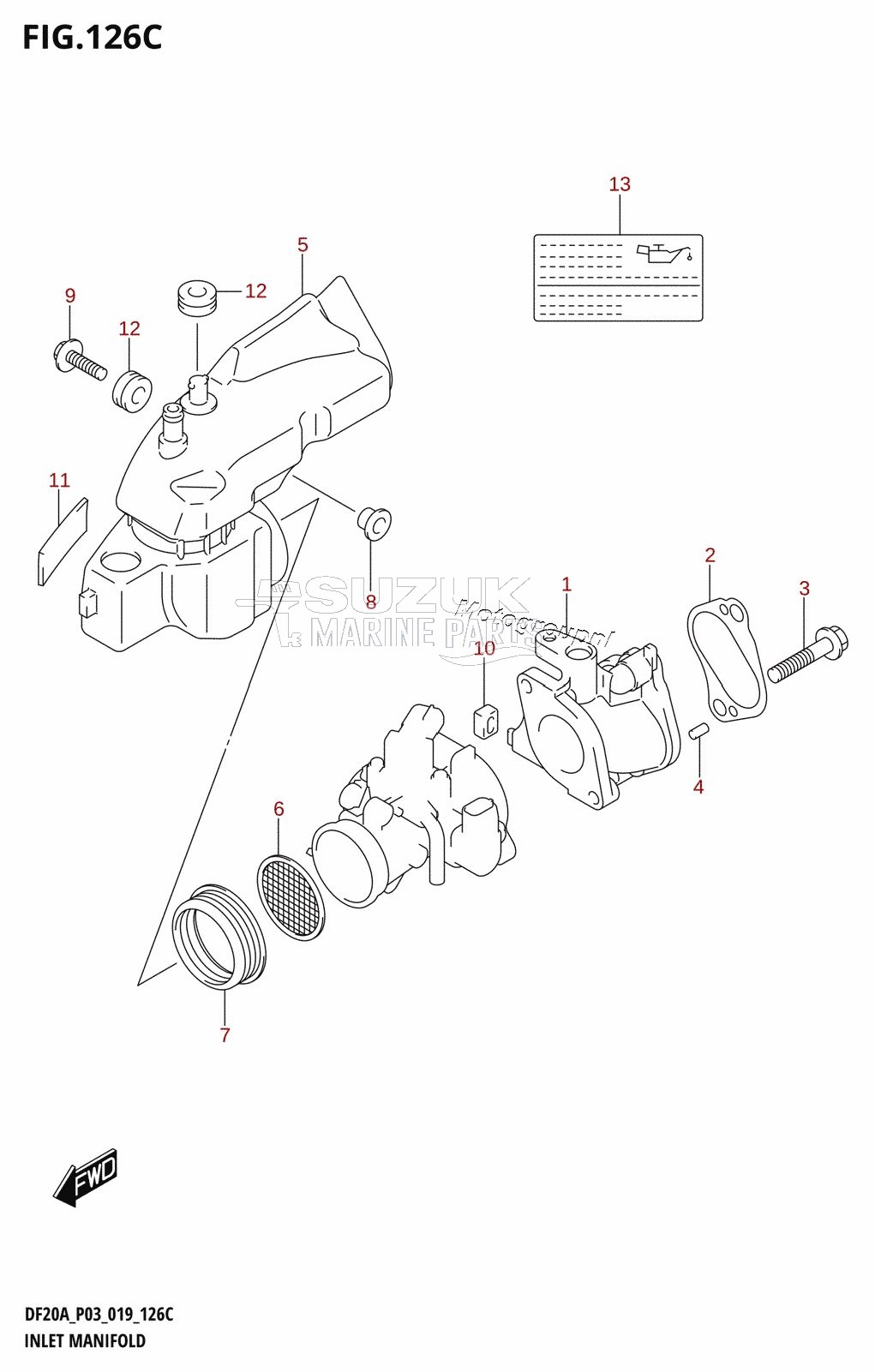 INLET MANIFOLD (DF20A,DF20AT,DF20ATH)