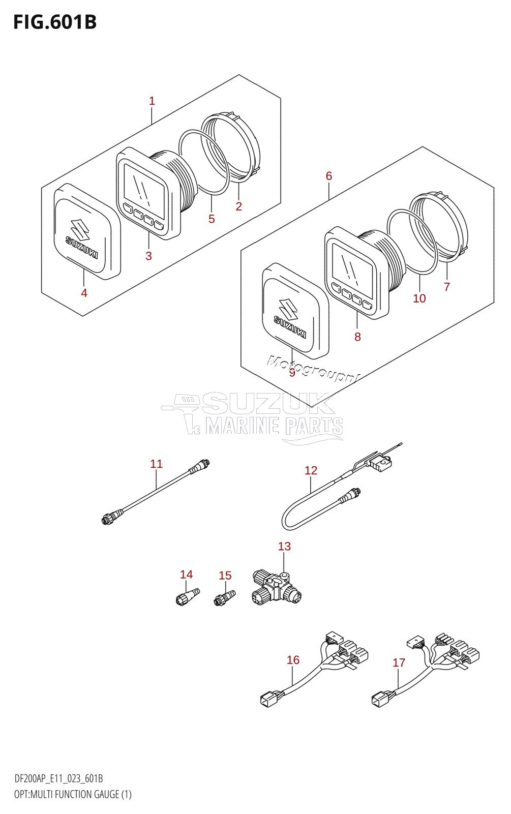 OPT:MULTI FUNCTION GAUGE (1) (022,023)