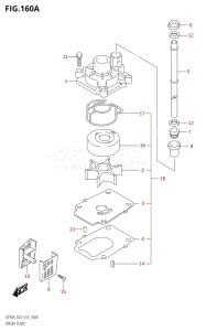 07003F-610001 (2016) 70hp E03-USA (DF70A) DF70A drawing WATER PUMP