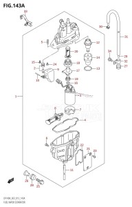 DF140AZ From 14003Z-310001 (E03)  2013 drawing FUEL VAPOR SEPARATOR