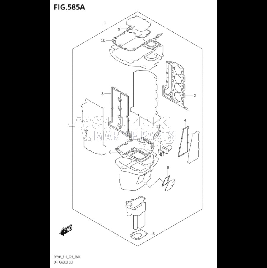 OPT:GASKET SET (SEE NOTE)