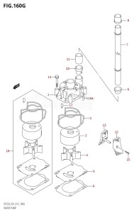 DF225Z From 22503Z-210001 (E01 E40)  2012 drawing WATER PUMP (DF225Z:E01)