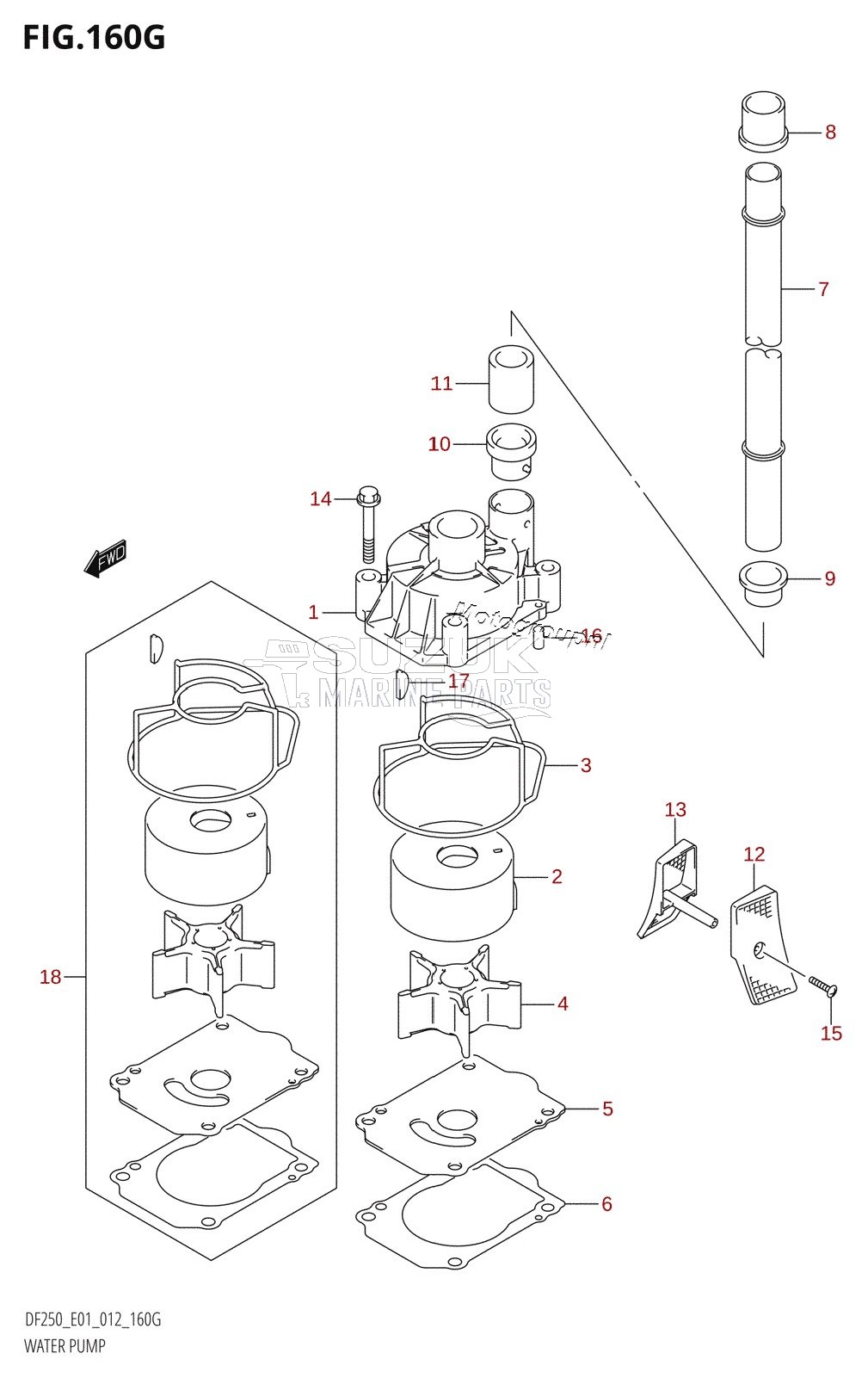 WATER PUMP (DF225Z:E01)