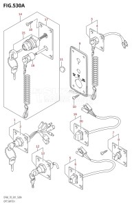 DF60 From 06001F-031001 (E11 E1-)  2013 drawing OPT:SWITCH (W,X,Y,K1,K2,K3,K4)