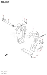 05003F-110001 (2011) 50hp E01-Gen. Export 1 (DF50AT  DF50ATH) DF50A drawing CLAMP BRACKET (DF40AST,DF60AT,DF60ATH,DF60AWT,DF60AWTH)