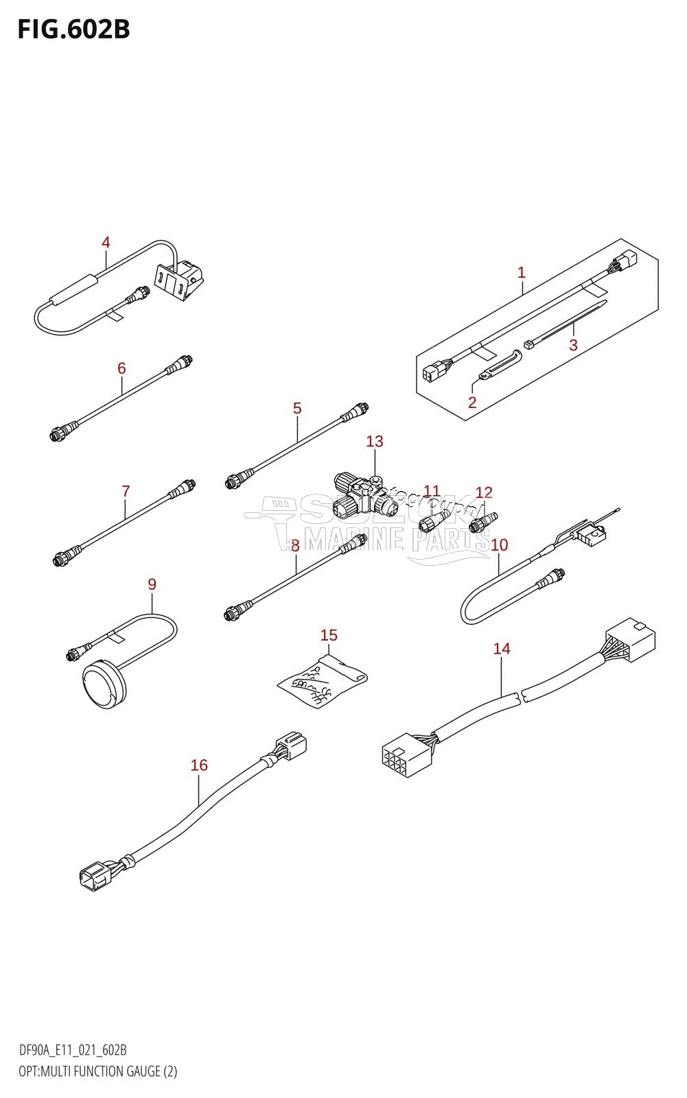 OPT:MULTI FUNCTION GAUGE (2) (DF90AWQH)