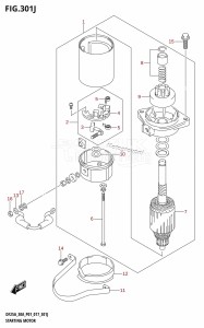 DF25A From 02504F-710001 (P01)  2017 drawing STARTING MOTOR (DF30AQ:P01)