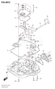 DF200 From 20002F-510001 (E03)  2015 drawing ENGINE HOLDER (DF225T:E03)