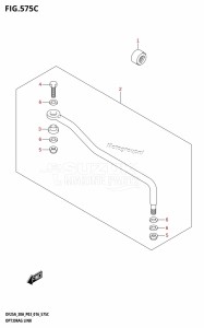 DF25A From 02504F-610001 (P03)  2016 drawing OPT:DRAG LINK (DF25AQ:P03)