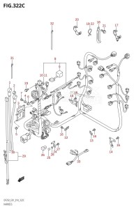 DF225Z From 22503Z-410001 (E01 E40)  2014 drawing HARNESS (DF200Z:E01)