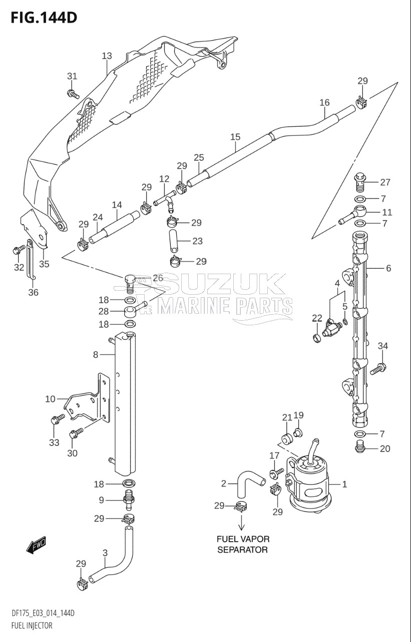 FUEL INJECTOR (DF150ZG:E03)