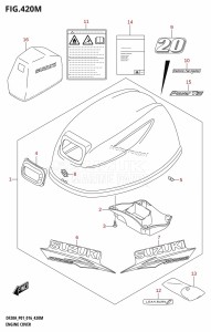 DF20A From 02002F-610001 (P01)  2016 drawing ENGINE COVER (DF20ATH:P01)