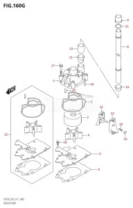 DF250Z From 25003Z-710001 (E03 E40)  2017 drawing WATER PUMP (DF250ST:E03)