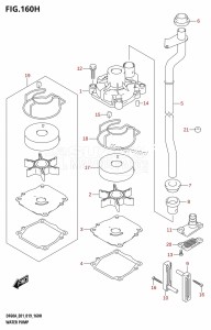 DF40A From 04003F-910001 (E01)  2019 drawing WATER PUMP (DF60AVT:E40,DF60AVTH:E40)