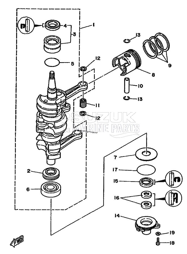 CRANKSHAFT--PISTON