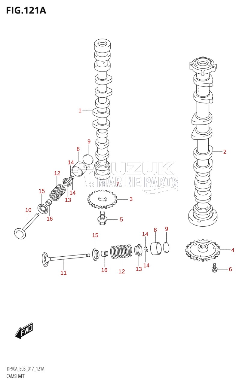 CAMSHAFT (DF70A:E03)