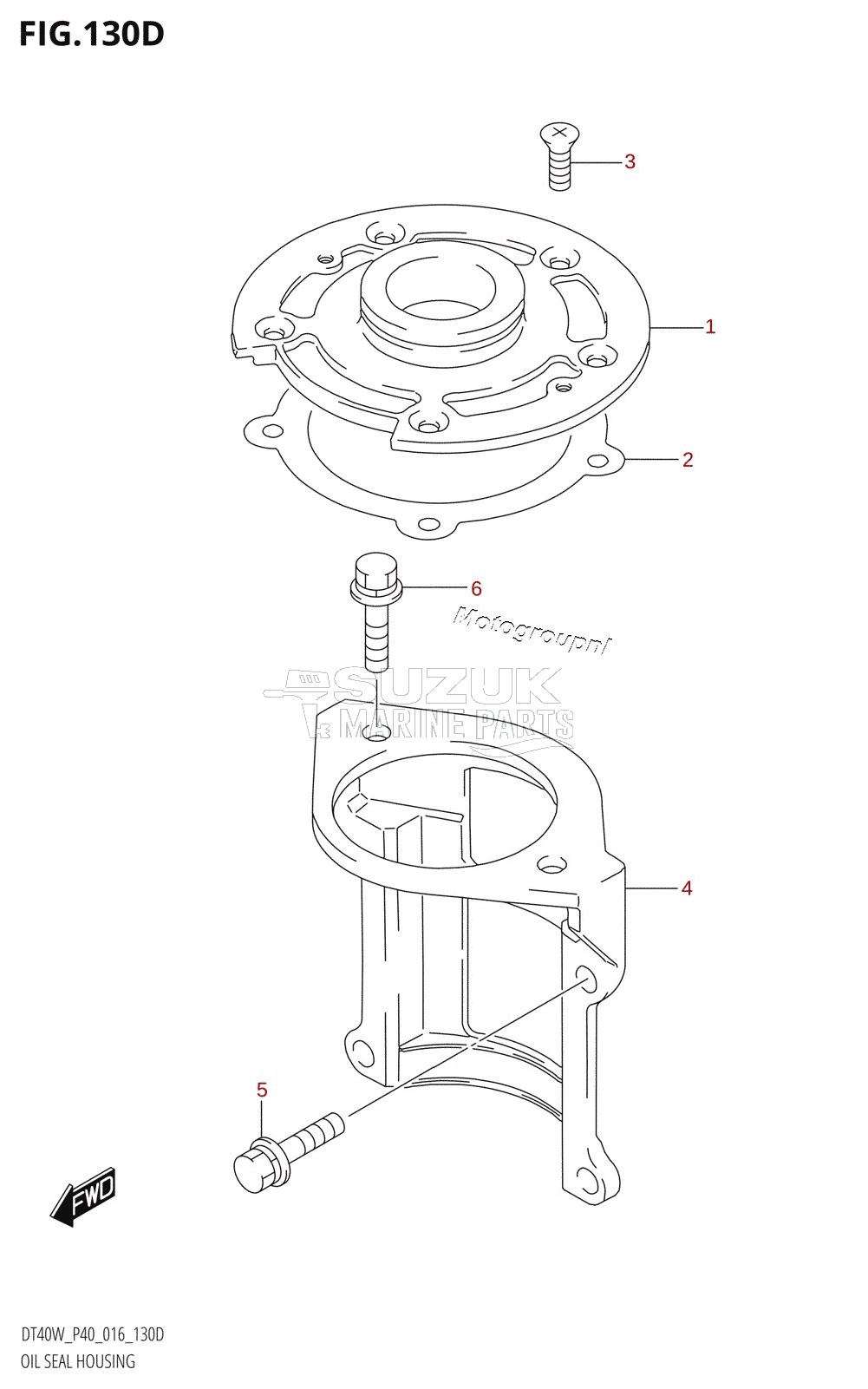 OIL SEAL HOUSING (DT40WR:P90)