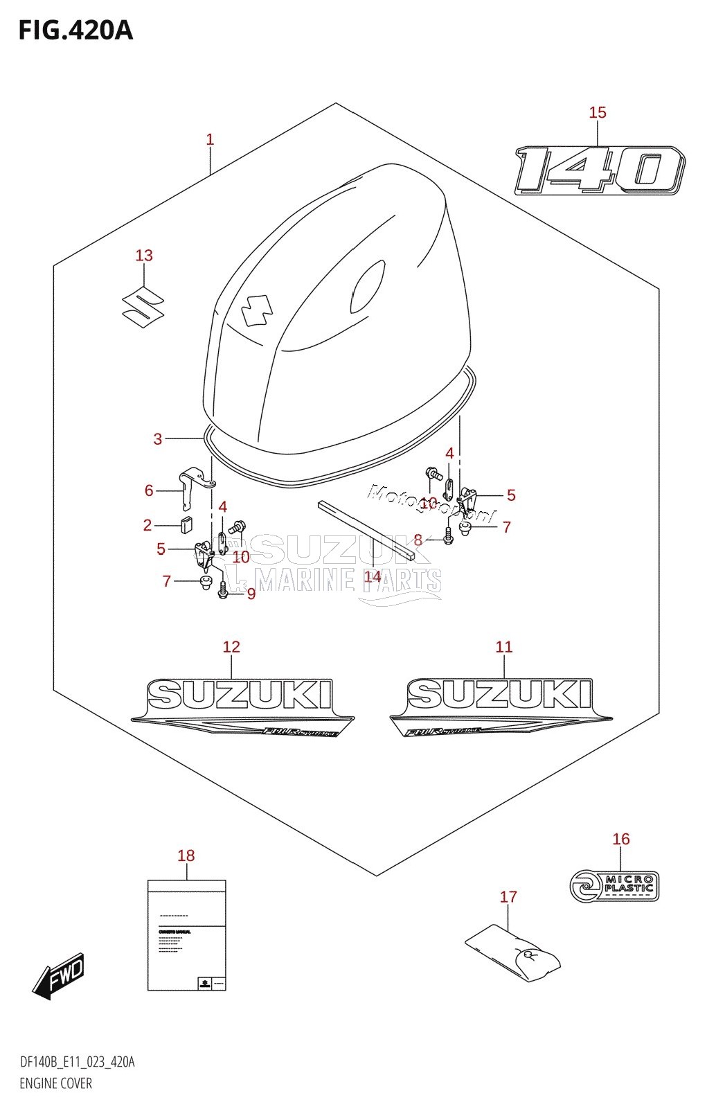 ENGINE COVER (DF140BT,DF140BZ)