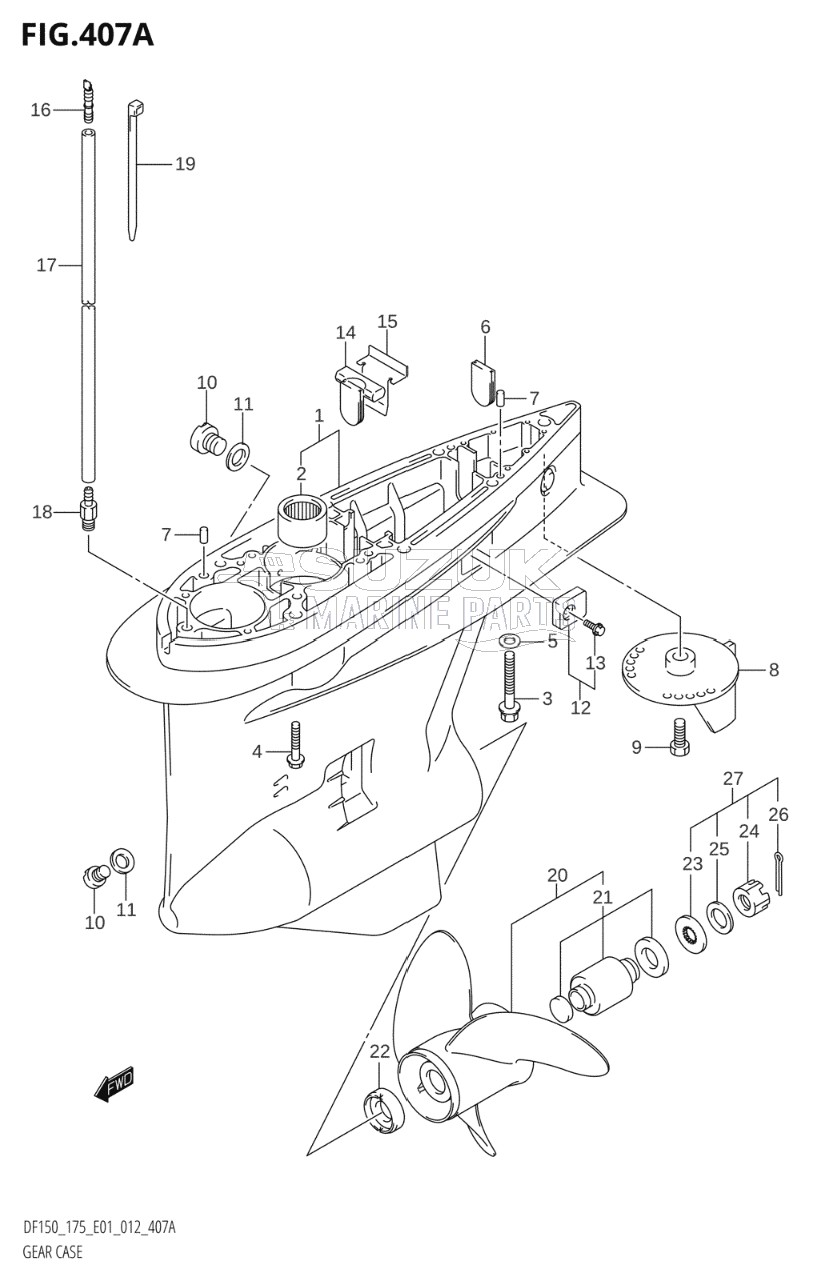 GEAR CASE (DF150T:E01)