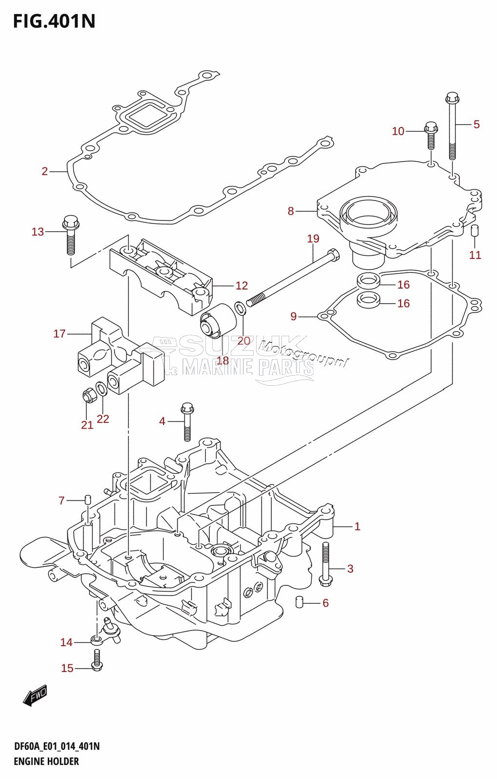 ENGINE HOLDER (DF50AVT:E01)