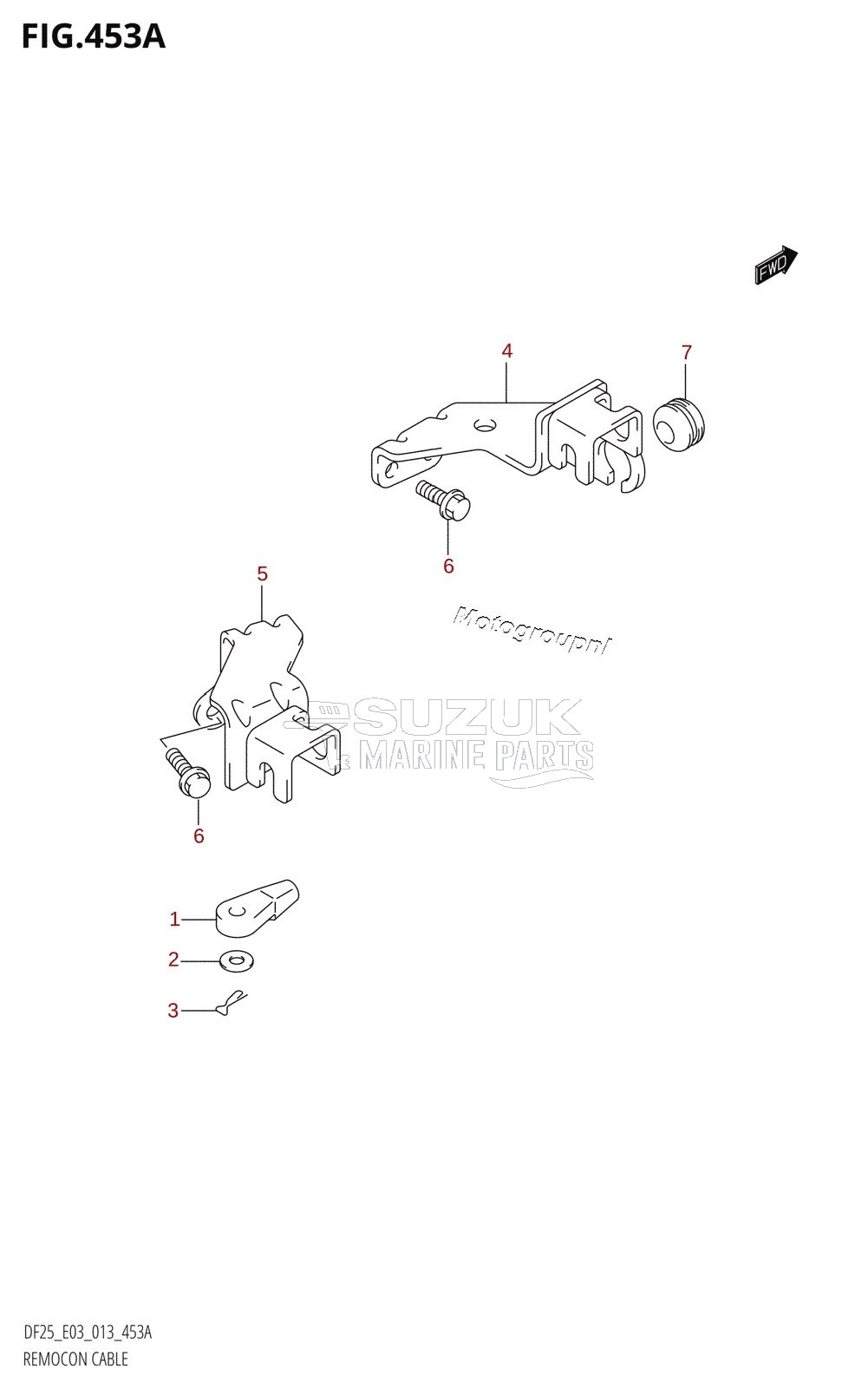 REMOCON CABLE (DF25R:E03)