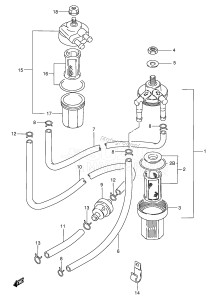 DT9.9 From 00991K-971001 ()  1999 drawing FUEL PUMP (DT9.9K /​ 15K)