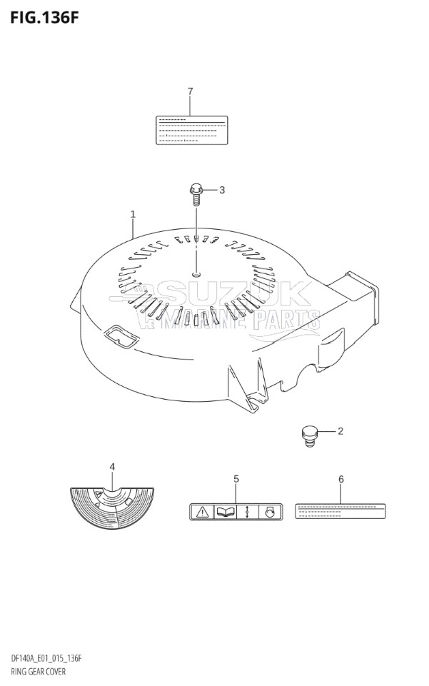 RING GEAR COVER (DF140AT:E01)