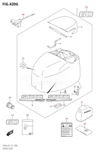 04004F-710001 (2017) 40hp E34-Italy (DF40AST) DF40A drawing ENGINE COVER (DF60A:E01)