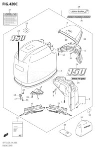 15002Z-410001 (2014) 150hp E03-USA (DF150Z  DF150Z) DF150Z drawing ENGINE COVER (DF150TG:E03)