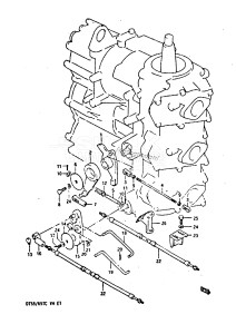 DT65 From 06502-603134-605016 ()  1986 drawing THROTTLE LINK