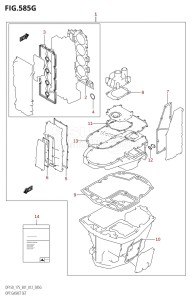 DF175Z From 17502Z-210001 (E01 E40)  2012 drawing OPT:GASKET SET (DF175Z:E01)