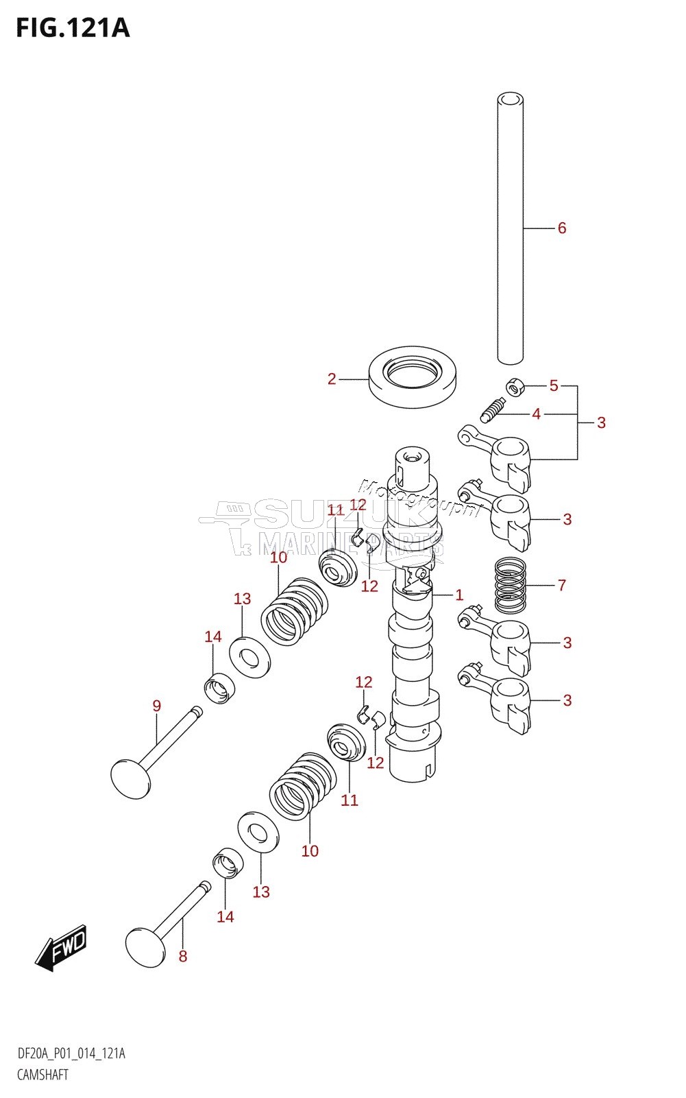 CAMSHAFT (DF9.9B:P01)