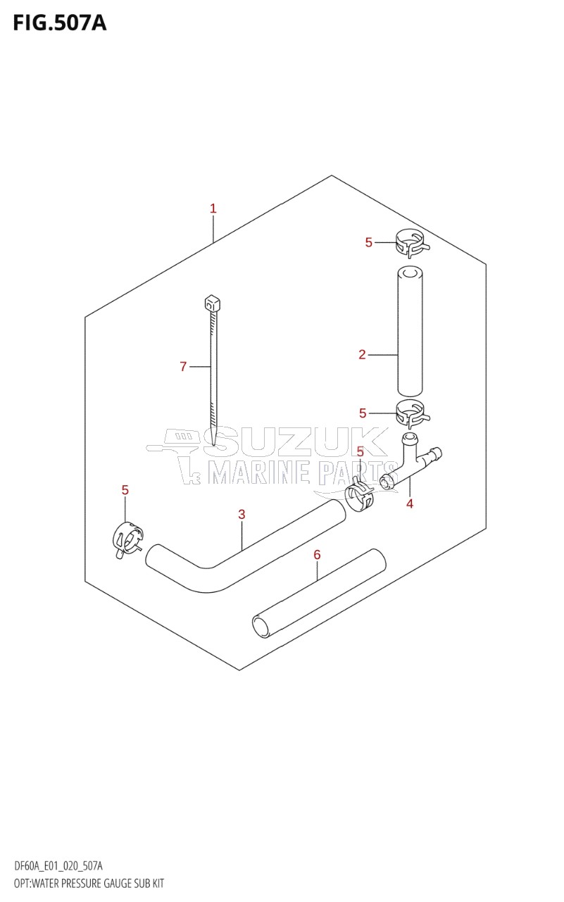 OPT:WATER PRESSURE GAUGE SUB KIT