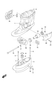 Outboard DF 90A drawing Drive Shaft Housing