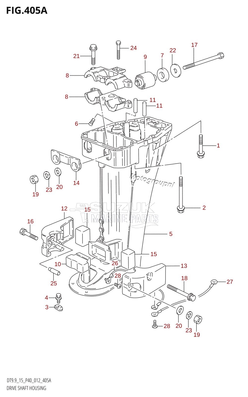 DRIVE SHAFT HOUSING (DT9.9:P40)