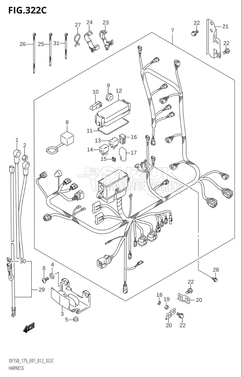 HARNESS (DF150Z:E01)