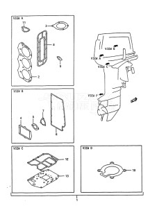 Outboard DT 85 drawing Gasket Set