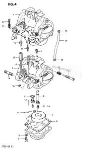 DT50 From 5001-300001 ()  1978 drawing CARBURETOR