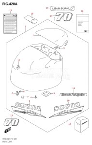 08002F-510001 (2005) 80hp E40 E01- (DF80A) DF80A drawing ENGINE COVER (DF70A:E01)