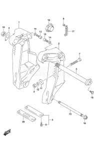 Outboard DF 140A drawing Clamp Bracket