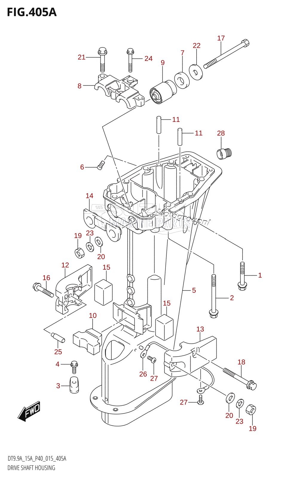 DRIVE SHAFT HOUSING (DT9.9A:P40)