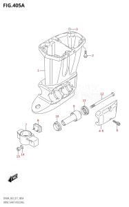 05003F-710001 (2017) 50hp E03-USA (DF50A) DF50A drawing DRIVE SHAFT HOUSING (DF40A:E03)